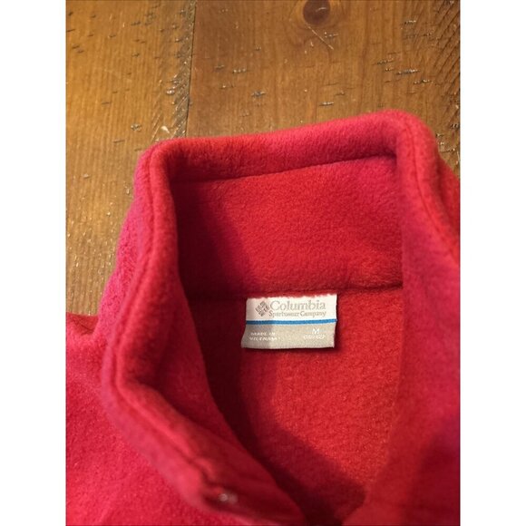 Columbia Girls Red Fleece Jacket Size Medium - Picture 3 of 5